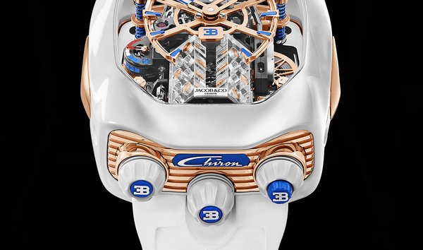 Jacob & Co Bugatti Chiron Rose Gold & White Ceramic Coating BU220.27.AC.UA.ABRUA (12426685)