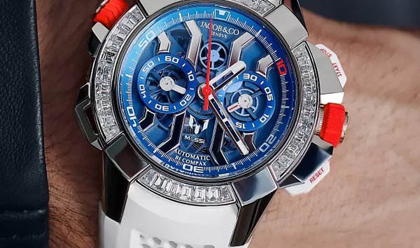 Jacob & Co EPIC X Chrono Messi Baguette EC423.32.OE.LL.J (Retail:US$165,000) (12425919)