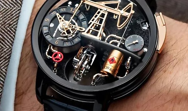 Jacob & Co Oil Pump Titanium Black DLC Tourbillon OI100.21.AA.AA.A (Retail:US$350,000) (12365267)