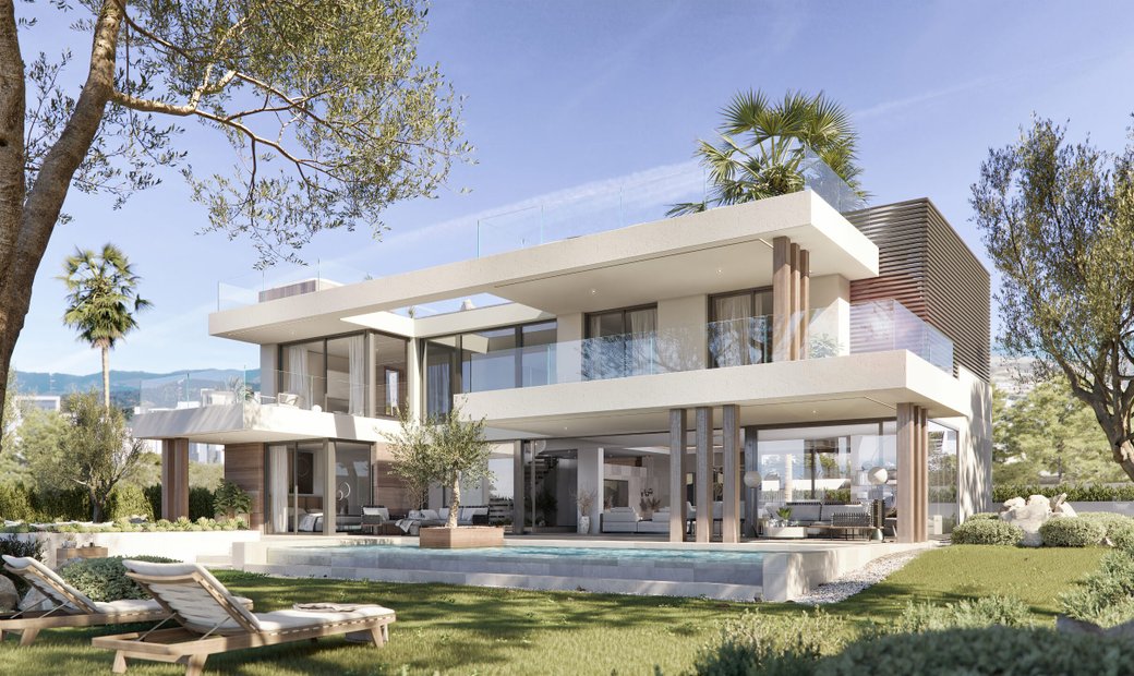 Unique Luxurious 4 Bedroom Villas With Sea Views In Marbella, Andalusia ...