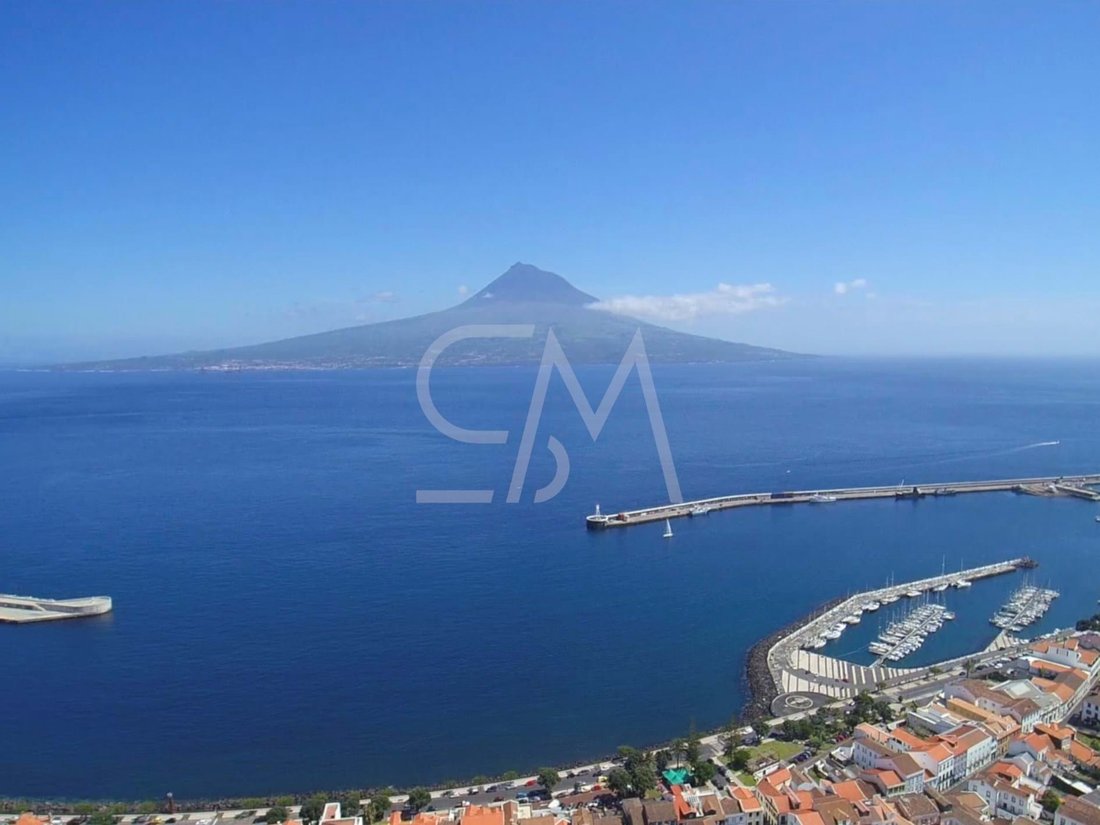 Land With Stunning Views On The Island Of In Faial Island, Azores