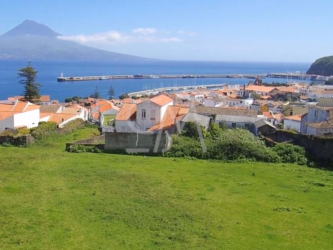 Land With Stunning Views On The Island Of In Faial Island, Azores