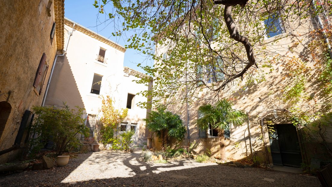 Mansion On Courtyard With In Ferrals Les Corbières, Occitanie, France