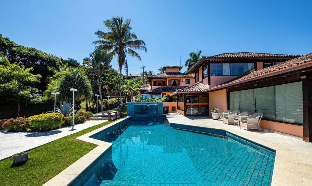 Buz039 Oceanfront House With Pool And Tennis In Armação Dos Búzios ...