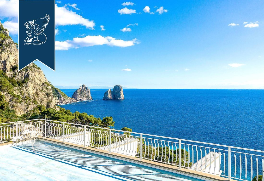 Dream Penthouse With A View Of The Faraglioni In Capri, Campania, Italy ...