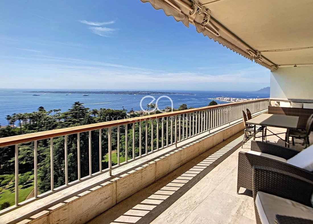 Rent In Cannes 4 Bedroomed Apartment With Panoramic Sea View In Cannes