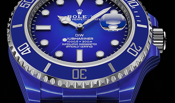 DiW Rolex Quartz Submariner DEEP BLUE (Retail:EUR 48990) (12489429)