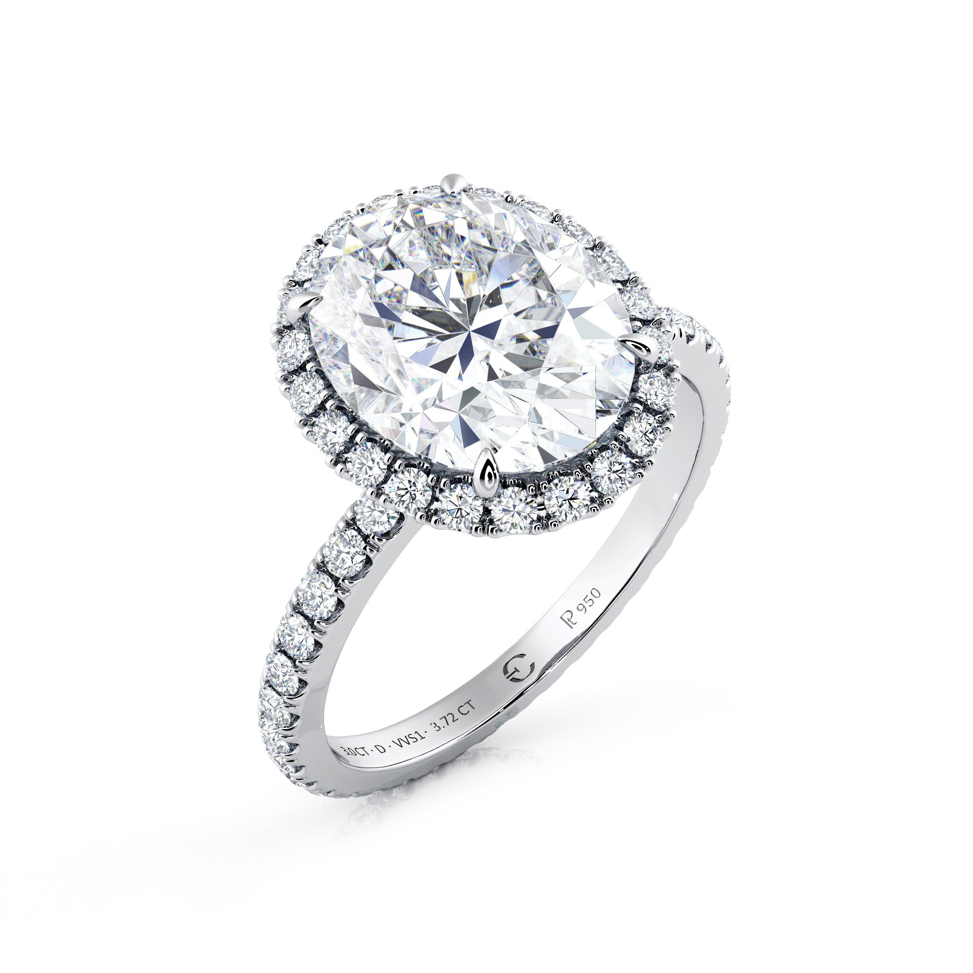 3.00 Ct Oval Cut Diamond Engagement Ring In Dubai, Dubai, United Arab ...