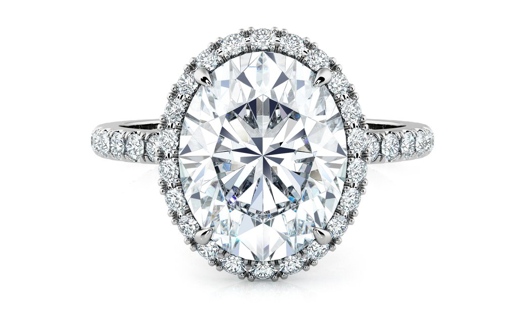 3.00 Ct Oval Cut Diamond Engagement Ring In Dubai, Dubai,