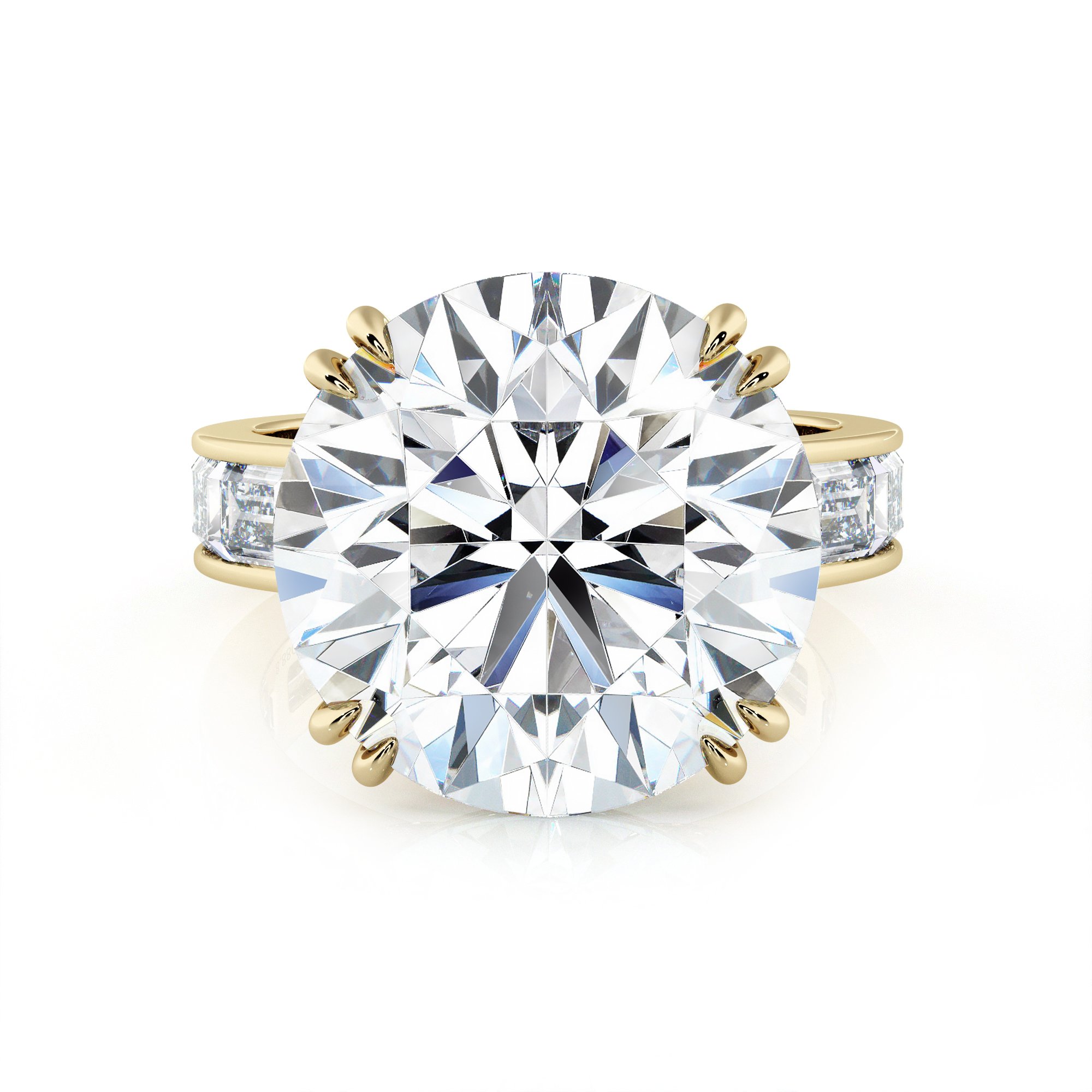 1.72ct Round Brilliant Cut Diamond Engagement Ring – Mark Broumand
