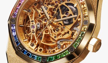 Audemars Piguet 15468BA.YG.1259BA.01 Royal Oak Double Balance Wheel Openworked in 18K Yellow Gold 