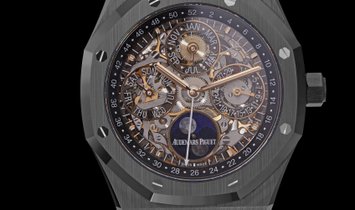 Audemars Piguet 26585CE.OO.1225CE.01 Royal Oak Perpetual Calendar Openworked in Black Ceramic