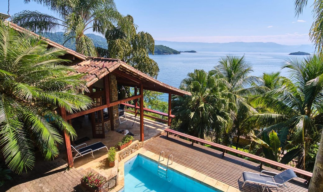 House With A Privileged View To The In Paraty, State Of Rio De Janeiro
