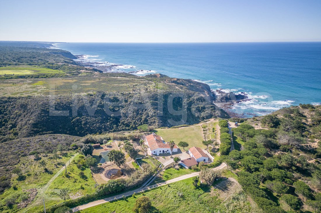 First Line Amazing 27 Ha Sea View Estate In Odeceixe, Beja District