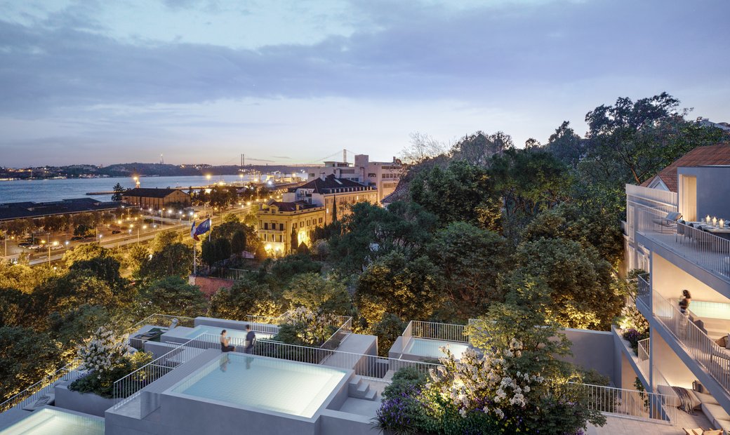 Five Bedroom Penthouse Duplex In Downtown Lisbon In Lisbon, Lisbon