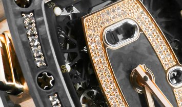 Richard Mille RM 037 Automatic Winding in Black Carbon & Red Gold Diamond Set