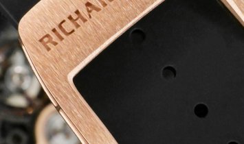 Richard Mille RM 037 Automatic Winding in Black Carbon & Red Gold Diamond Set