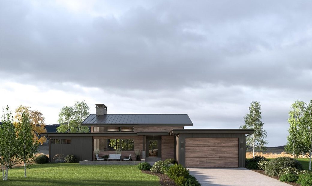 To Be Built Home Close To The Clark Fork In Missoula, Montana, United