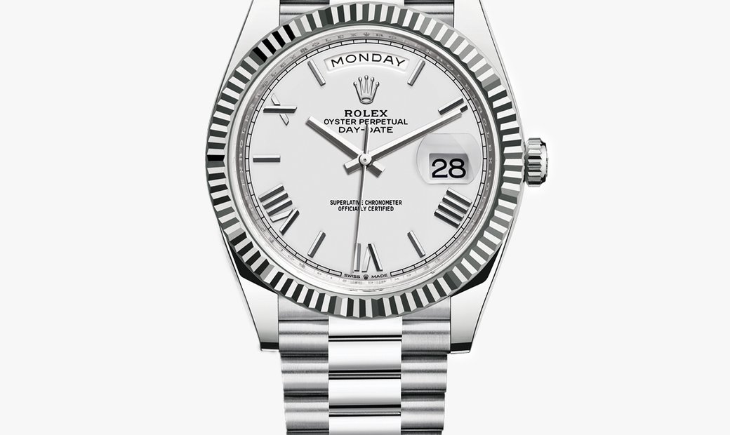 Rolex day best sale date roman numerals