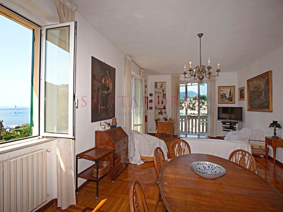 Apartment Wih Amazing Sea View In Rapallo, Liguria, Italy For Sale