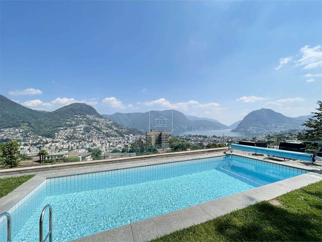Design & Style Villa Unica Con Vista Lago In Lugano, Ticino