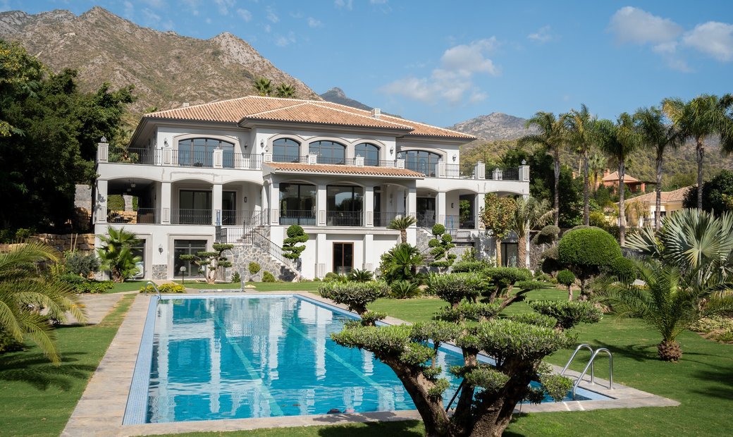 Newly Built Mediterranean Style Villa In Sierra In Marbella, Andalusia ...