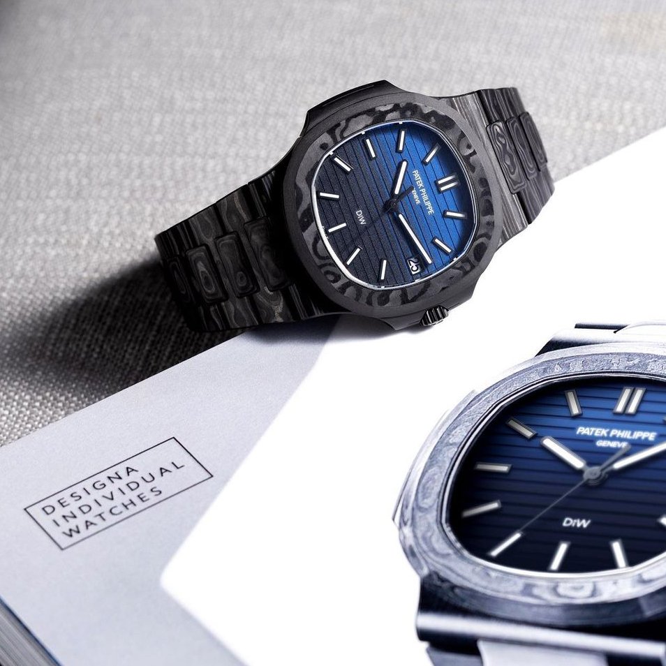 DiW Carbon Patek Philippe Nautilus 5711 BLACK GRAIL G-BLUE (Retail:EUR  179.990)