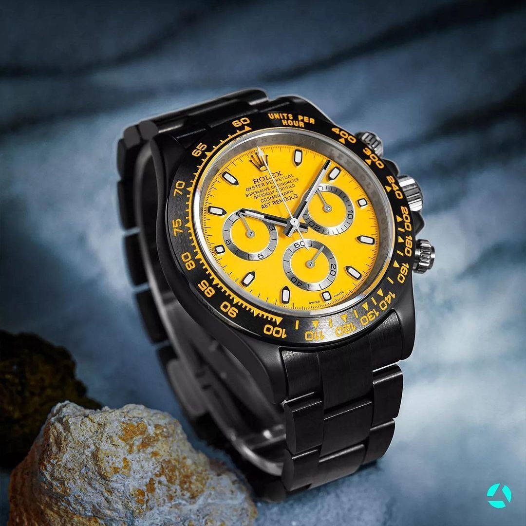 Aet Remould Rolex Daytona Racing Yellow (Retail Us54,400) In Hong