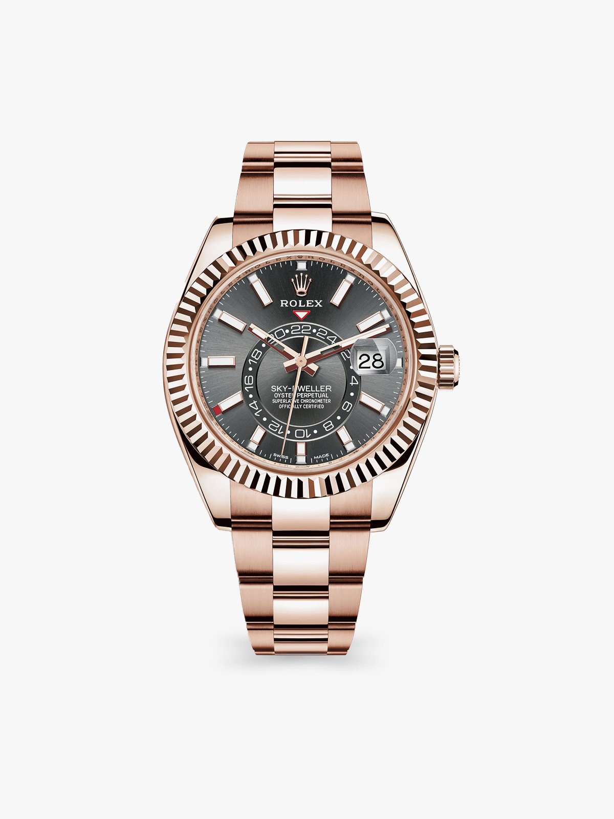 Sky dweller everose on sale gold