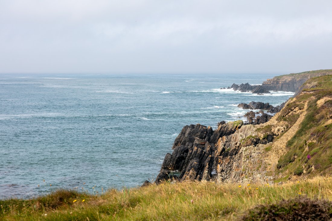 Dunmore Bay And Horse Island In Killarainy, County Clare, Ireland For