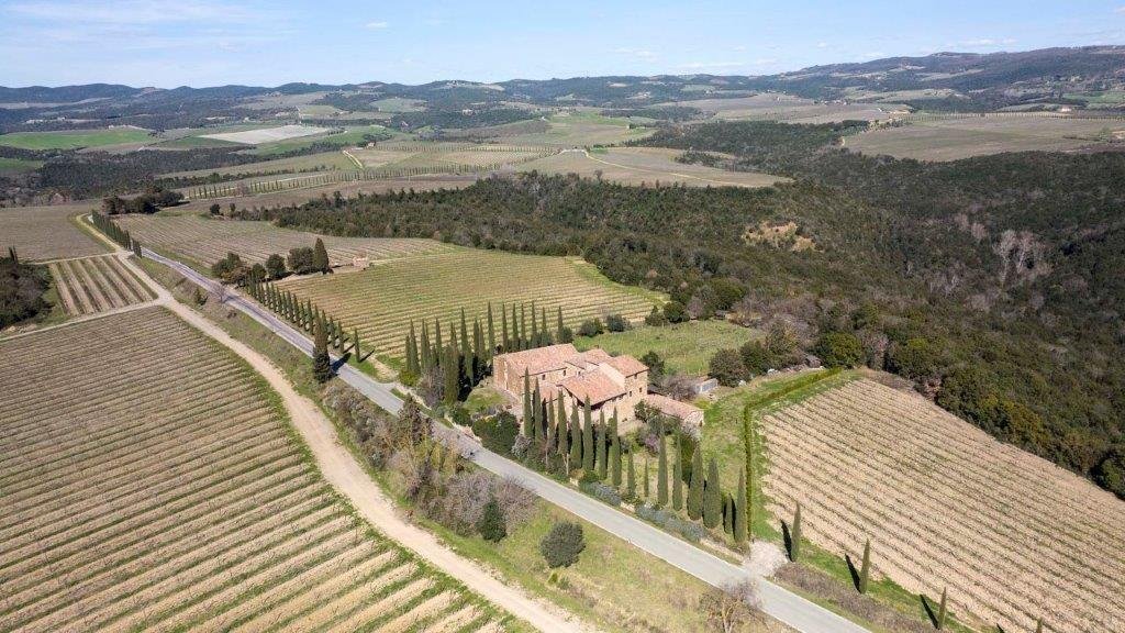 An Ancient Property With A Church In Glorious, In Montalcino, Tuscany