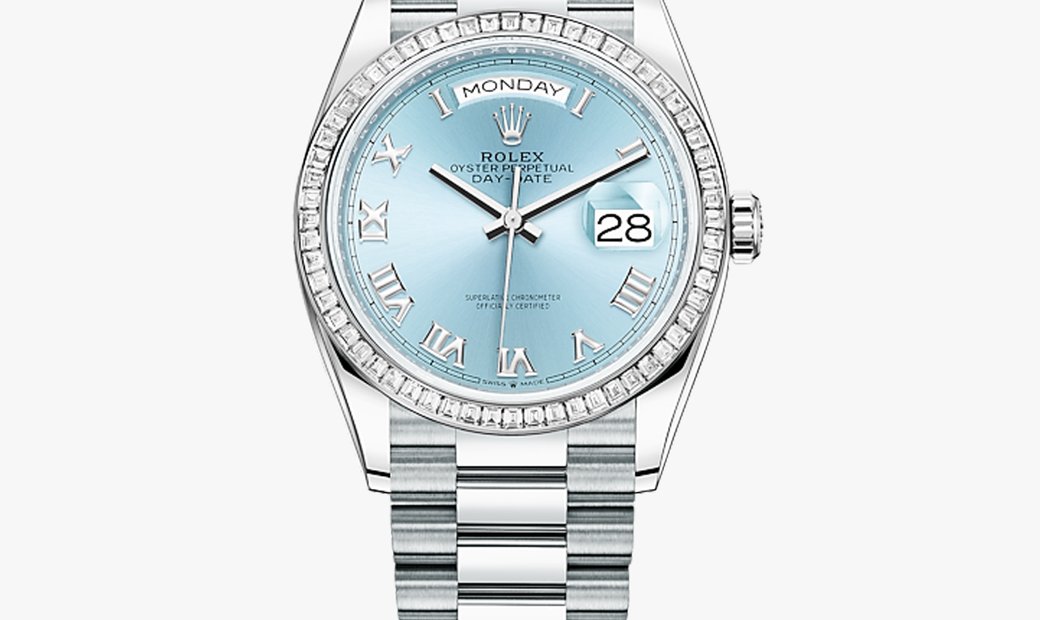 Rolex Day-Date 36 m128396tbr-0002 36 mm Platinum and diamonds