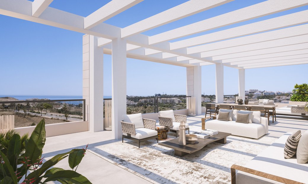 Curated visual reference: Penthouse Apartments With Private Golf Course Reference: 2 Bedroom Penthouse Overlooking Calanova Golf In Málaga Spain For