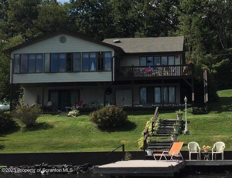 Lakefront Lake Winola In Lake Winola, Pennsylvania, Vereinigte Staaten