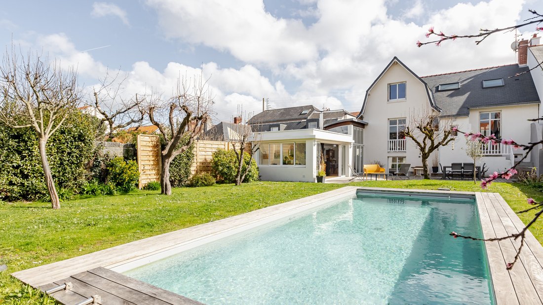 Contemporary Pool Home In Nantes, Pays De La Loire, France For