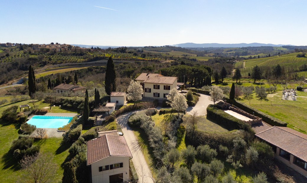 Charming Villa On San Gimignano Hills In San Gimignano, Tuscany, Italy ...