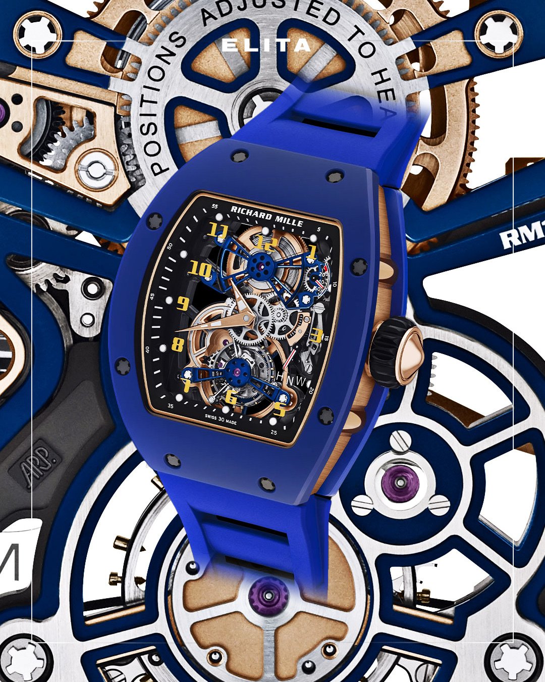 Richard Mille Rm 17 02 Tourbillon Blue In Dubai Dubai United