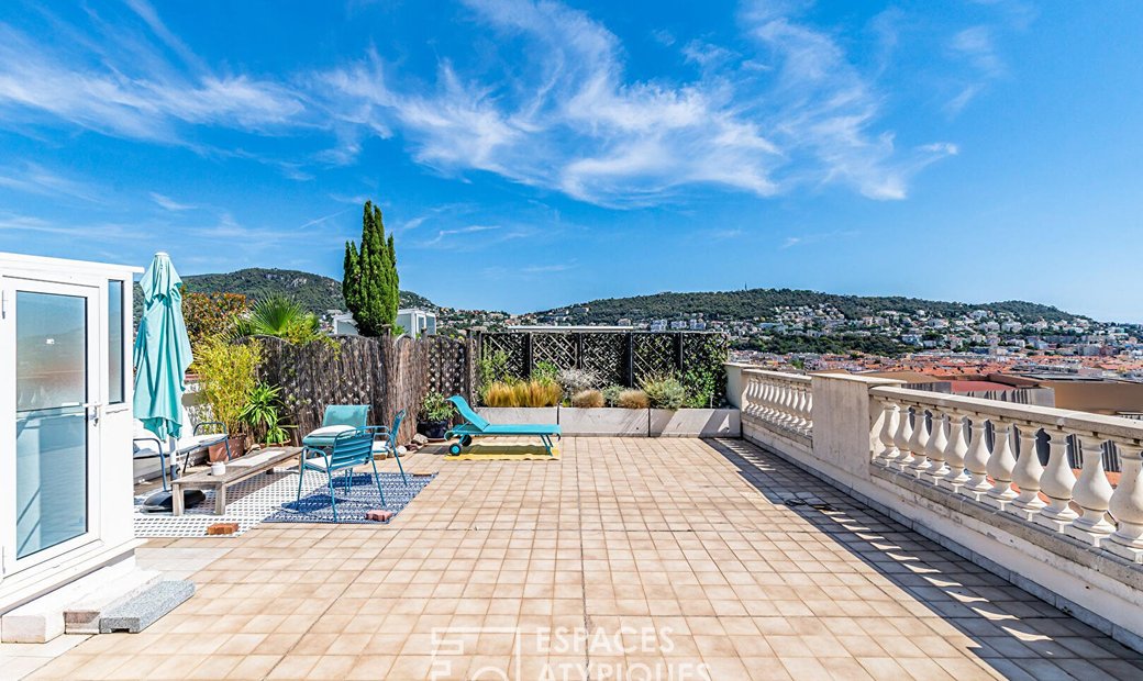 Rooftop Apartment With Sea View In In Nice, Provence Alpes Côte D'azur