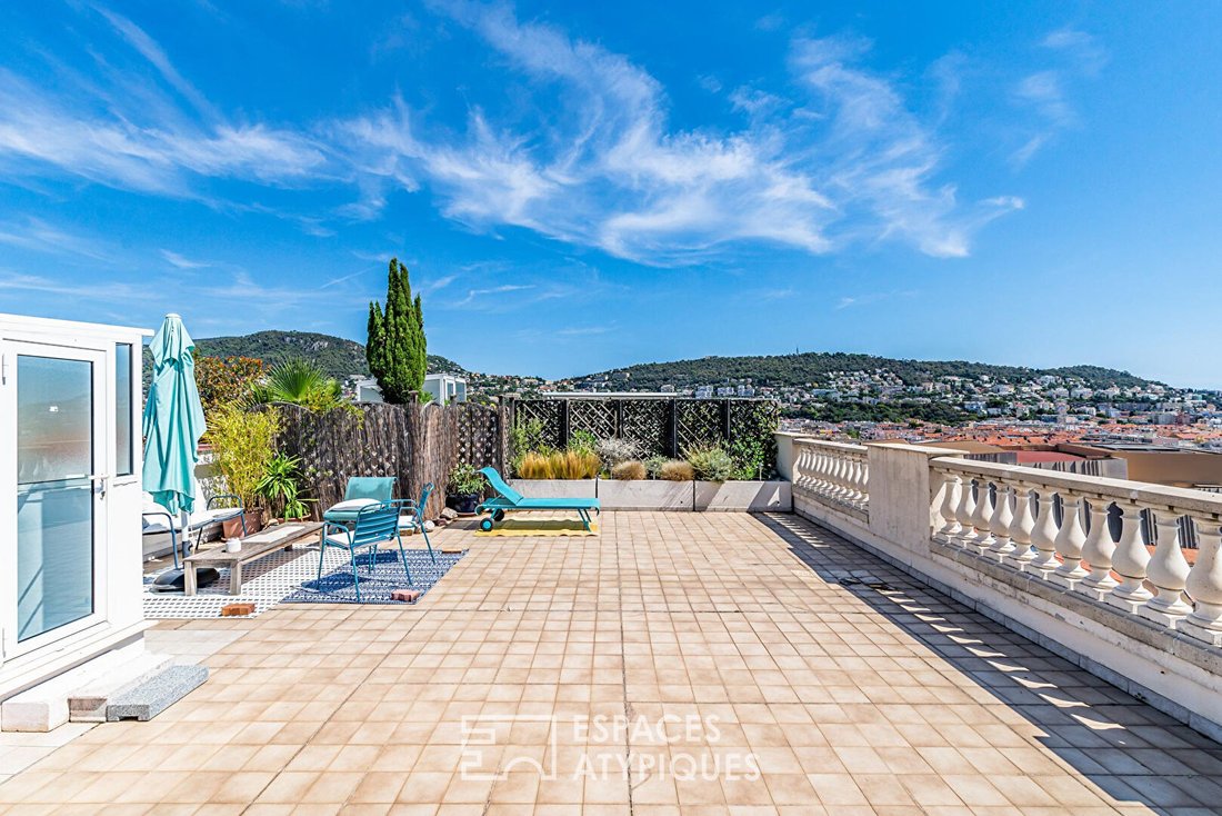 Rooftop Apartment With Sea View In In Nice, Provence Alpes Côte D'azur, France For Sale (12701510)