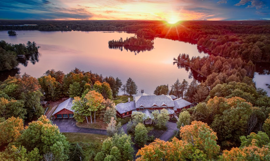 Stunning Private Island Retreat On The In Watersmeet, Michigan, United