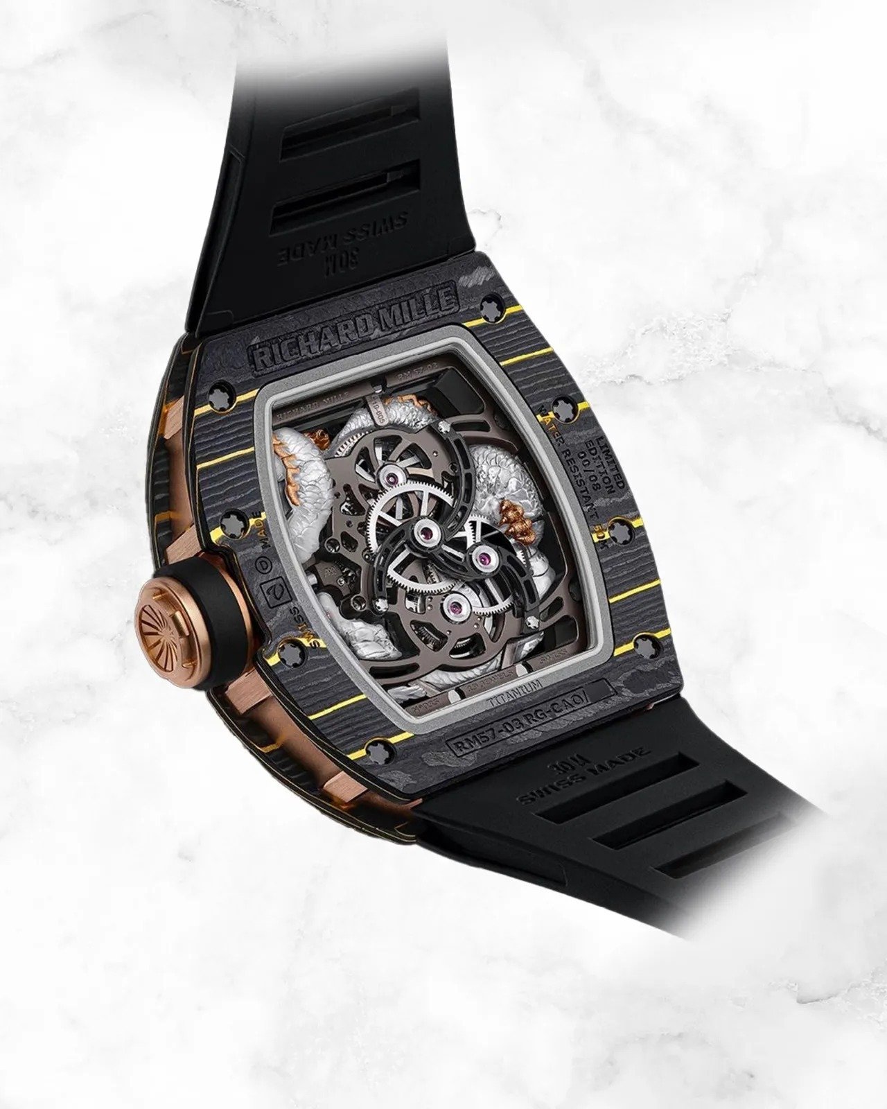 Richard mille sapphire hot sale dragon price