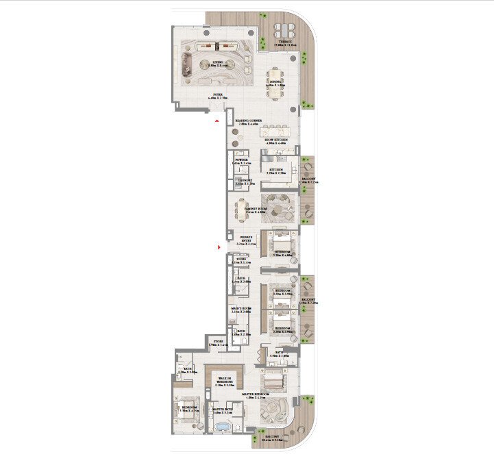 Apartment in Palm Jumeirah, Dubai, United Arab Emirates 2 - 12747345
