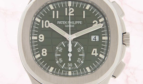 PATEK PHILIPPE Aquanaut Chronograph Green Dial 5968G-010 White Gold (12756714)