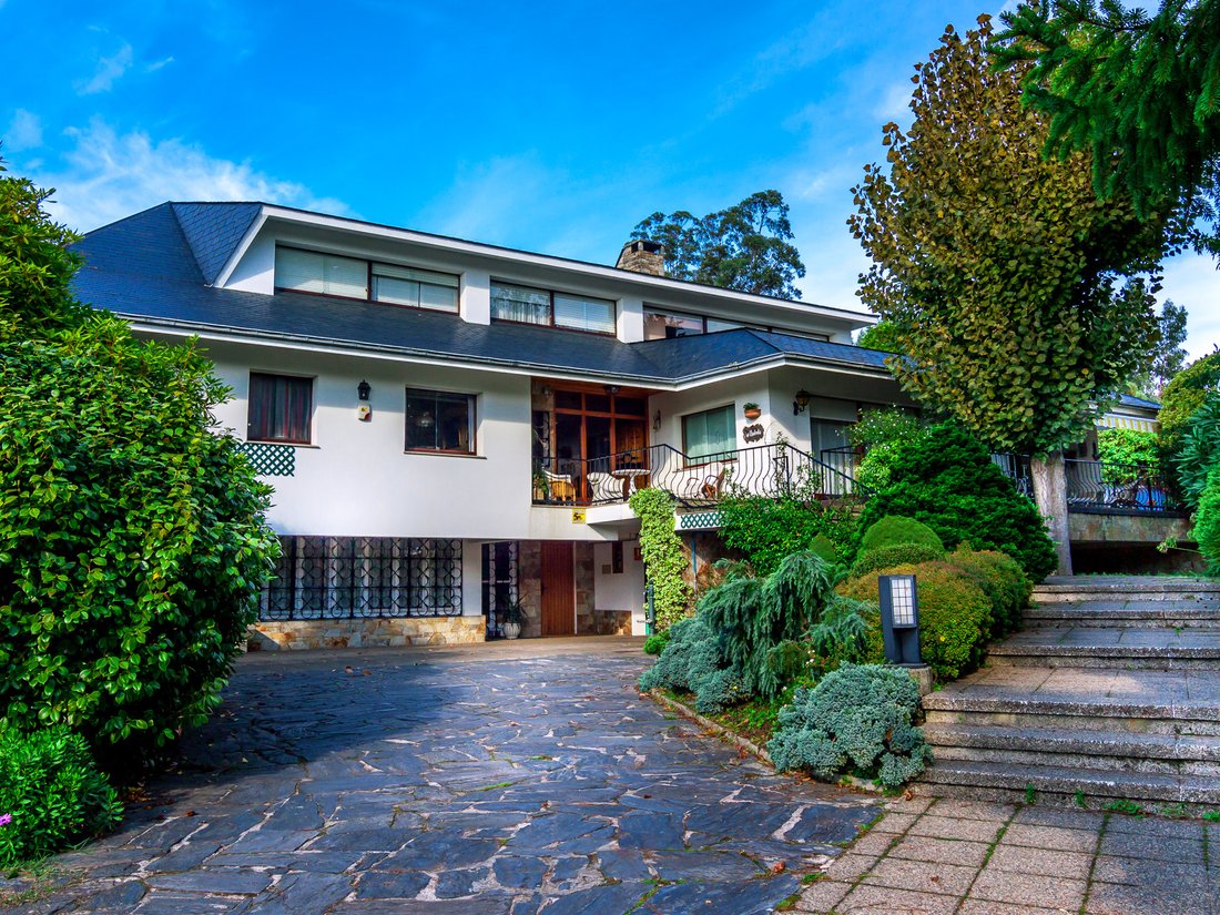 Beautiful House Surrounded By Nature In Oleiros, Galicia, Spain For