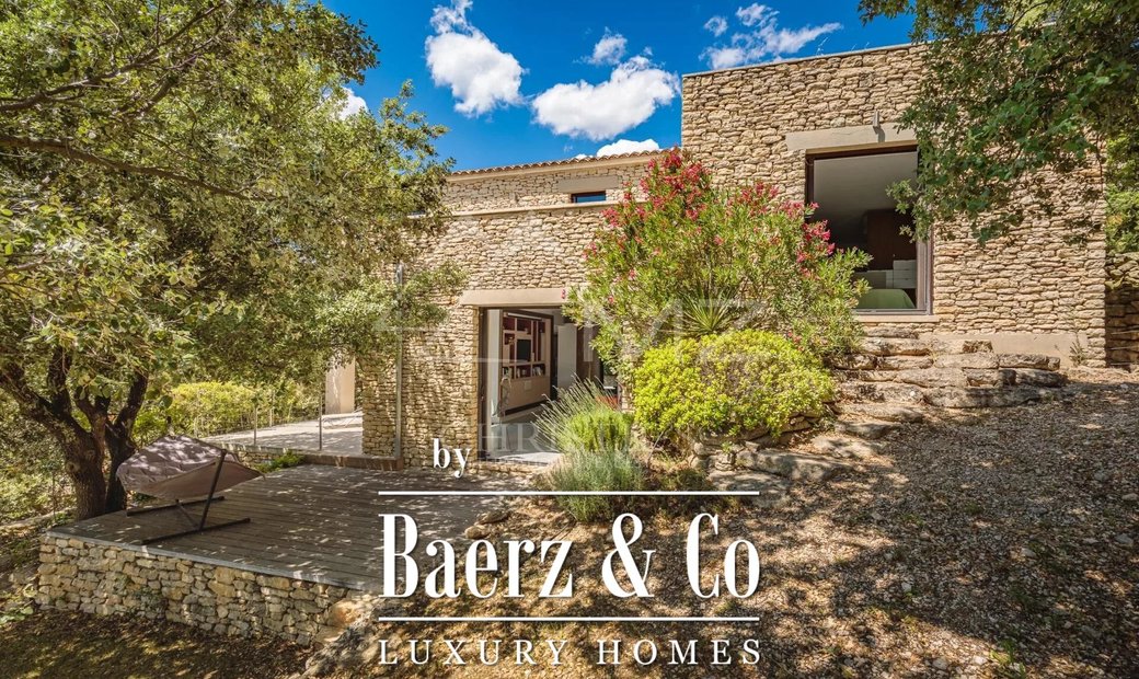 Gordes Modern House In Gordes, Provence Alpes Côte D'azur, France For