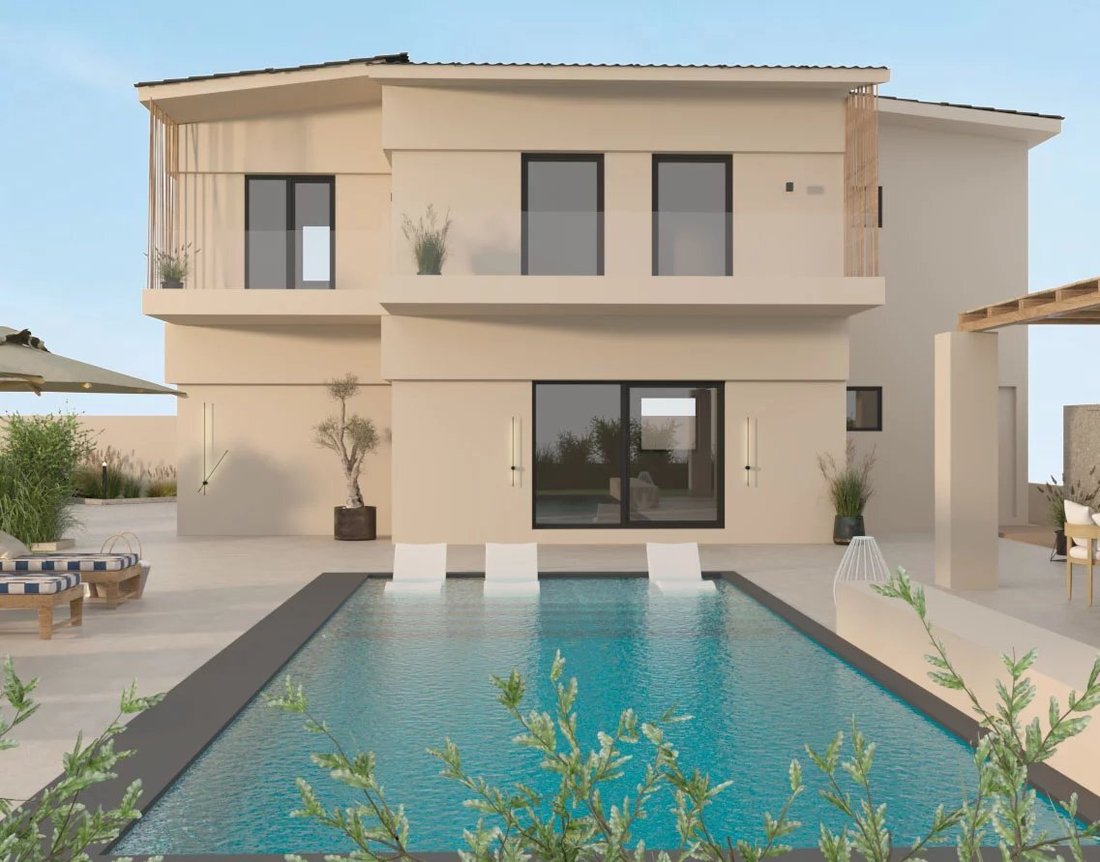 Unfinished Villa For Sale In Lagonissi, 300m From The Beach In Lagonisi