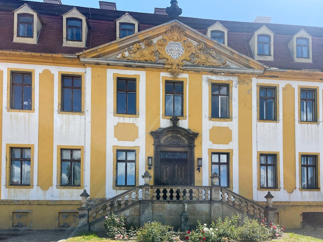 Imperial Baroque Castle Seußlitz Between Dresden In Nünchritz, Saxony
