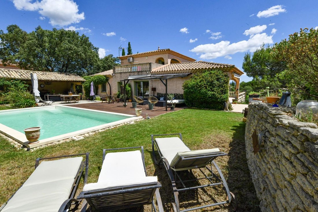 Property In A Popular Village With Garden And Pool In Uzès, Occitanie ...