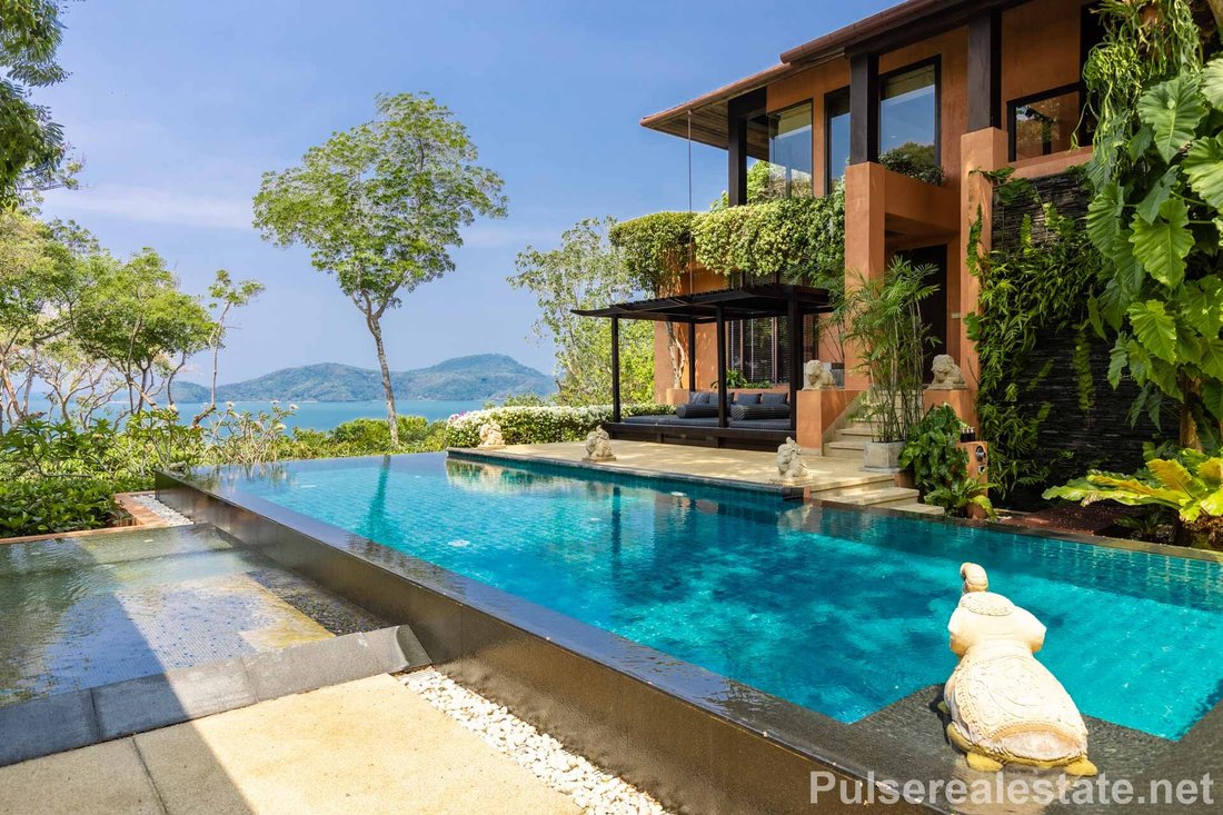 4 Bedroom Super Luxury Sea View Villa For Sale, Sri In Wichit, Phuket