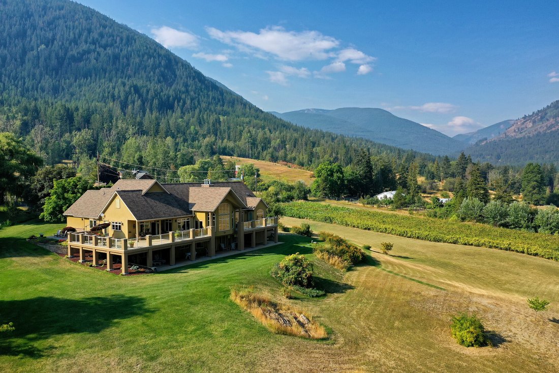 A Creek Runs Through In Creston, British Columbia, Canada For Sale